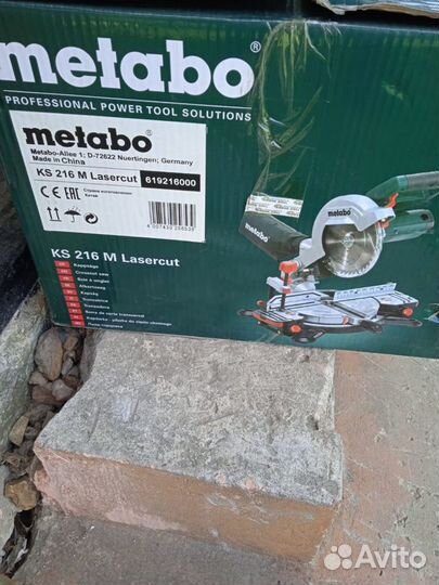 Торцовочная пила metabo ks 216 m