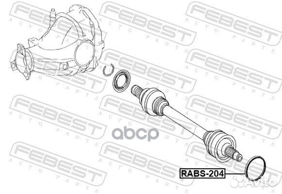 Кольцо ABS mercedes benz E 320 CDI 211.# rabs-204