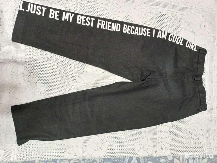 Брюки джинсовые на девочку р.146