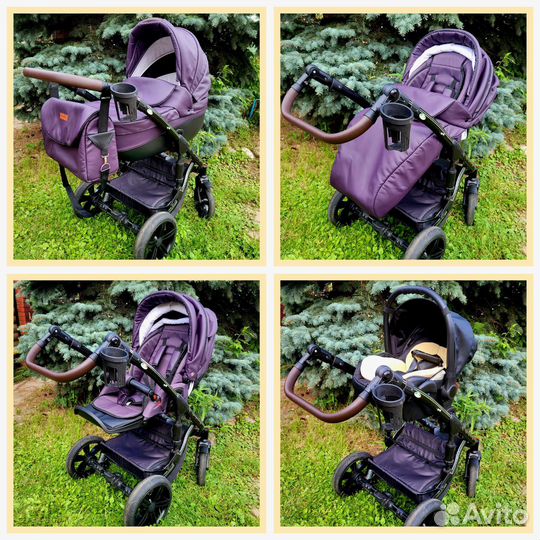 Коляска mirelo venezia 3 в 1 (Польша) экокожа