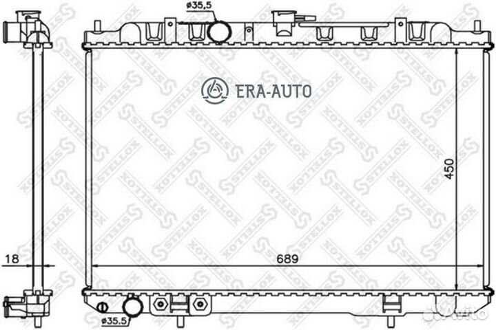 Stellox 1025339SX Радиатор
