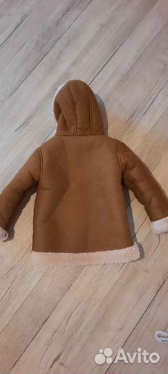 Дубленка детская 92-98 р-р димесезонная,эффектная