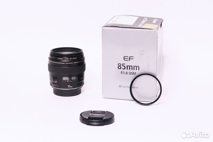 Объектив Canon EF 85mm f1.8 USM (отл сост) +фильтр