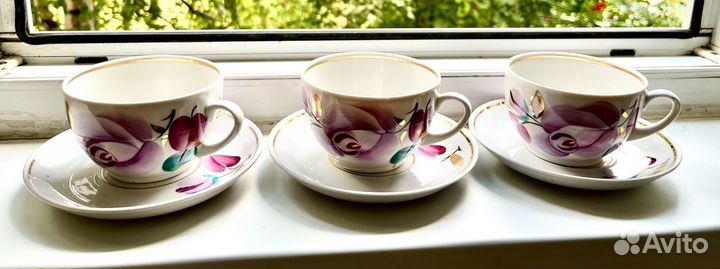 Чайный сервиз (чашка с блюдцем)