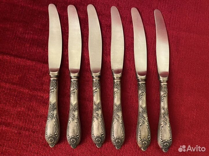 Приборы столовые. Ножи. Мельхиор. СССР