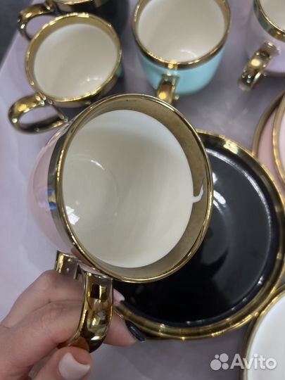 Сервиз столовый тарелки чашки на 6 персон