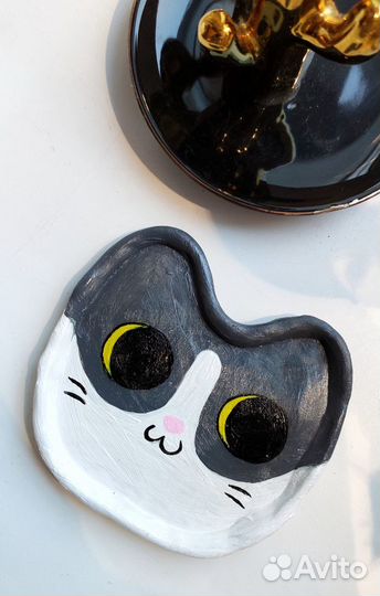 Глиняная подставка/тарелка для украшений