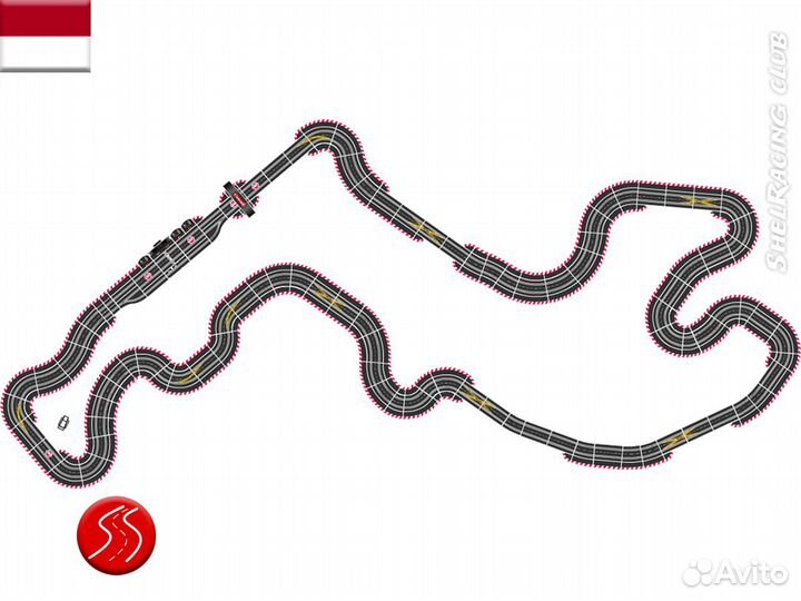 Автотрек Carrera в проекции автодрома Monaco
