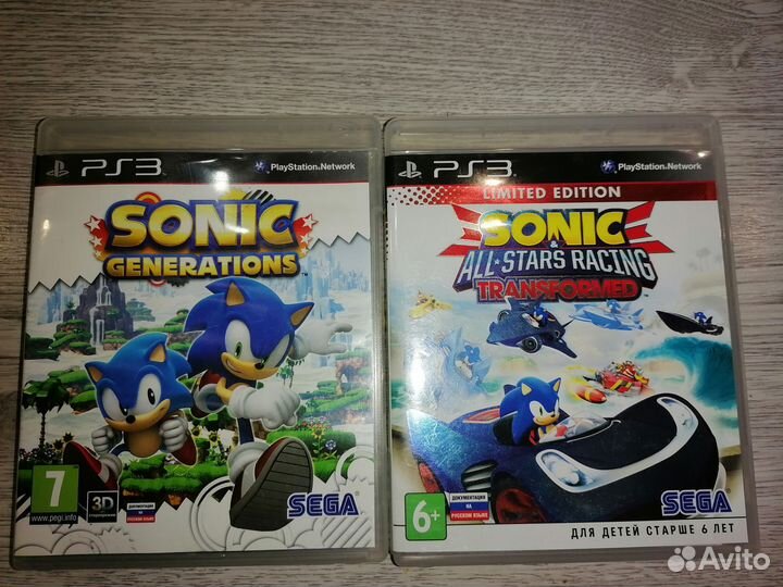 Sonic и Rayman Legend & Origins ps3