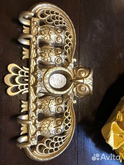 Вешалка филин старинная