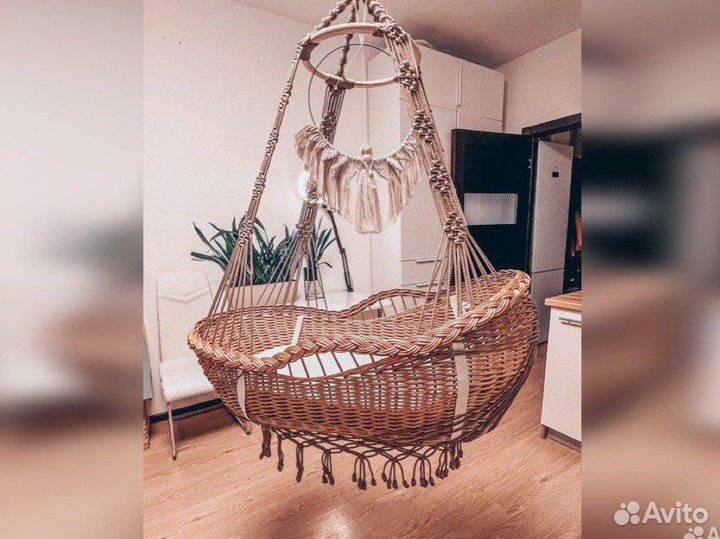 Люлька для малыша, макраме