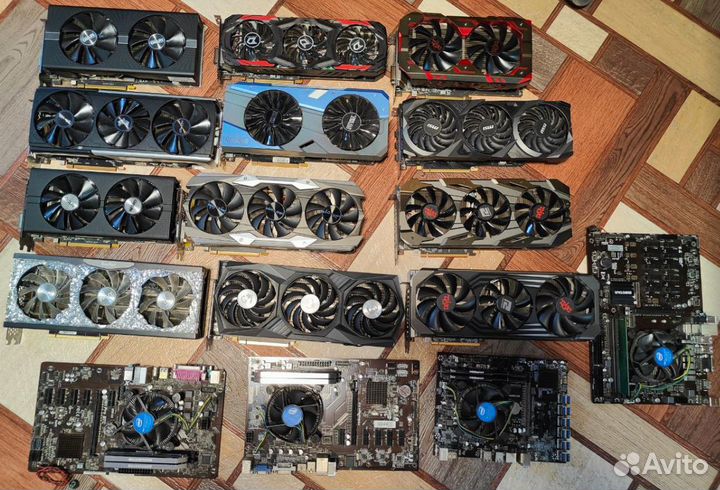 Продам материнскую плату и видео карты