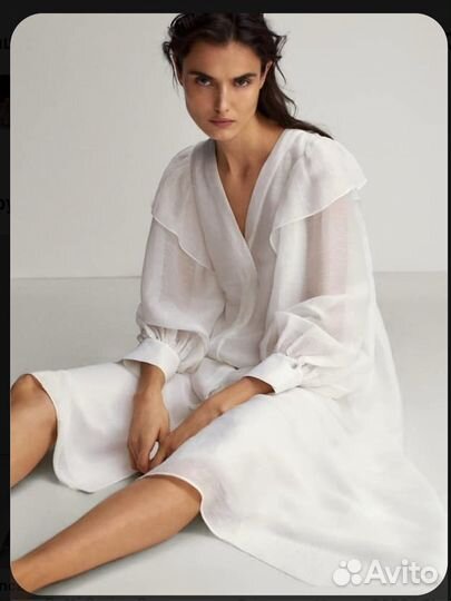 Massimo dutti шелковое платье lim.ed