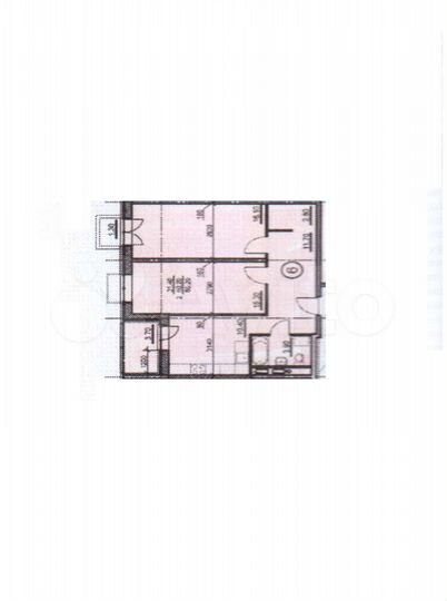 2-к. квартира, 62,2 м², 4/17 эт.