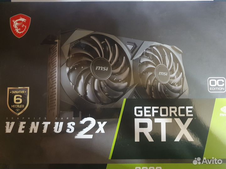 Видеокарта MSI GeForce RTX 3060 ventus 2X OC