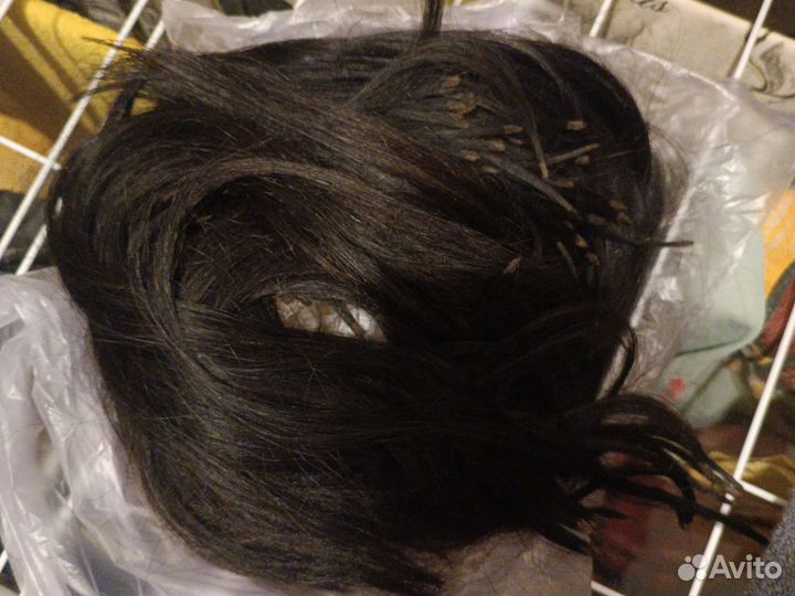 Волосы натуральные с капсулами б/у