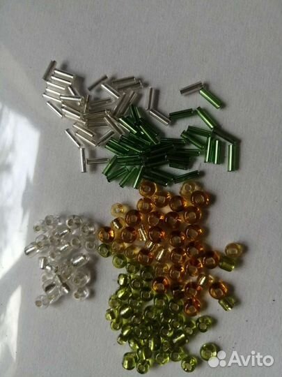 Бисер0.6 и стеклярус 5пак 100гр. Цена за всё