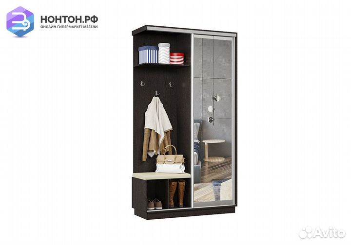 Прихожая-купе Регул с сиденьем венге