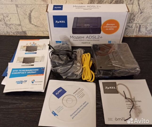 Zyxel модем adsl 2+ P660RT3 EE, p660ru3ee Annex A