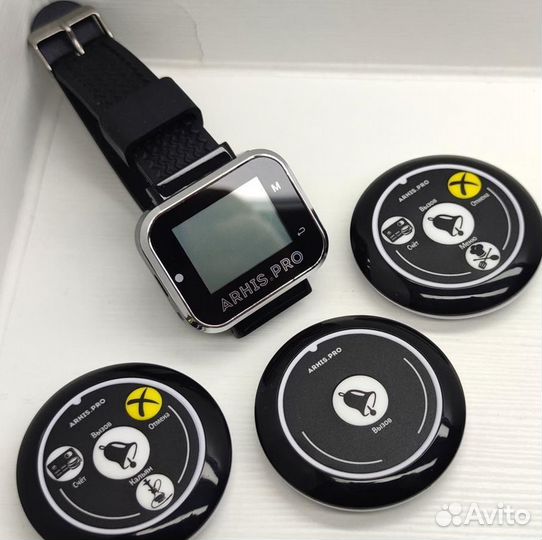 Кнопка вызова официанта. Широкий выбор. Часы