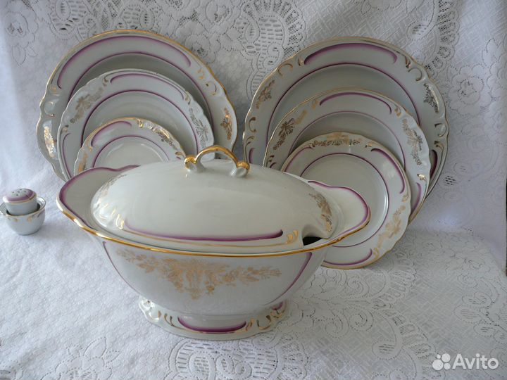 Столовый сервиз на 6 персон фарфор Барановка