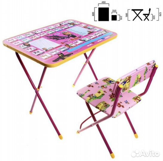 Набор детской мебели Маша и Медведь. Азбука 3