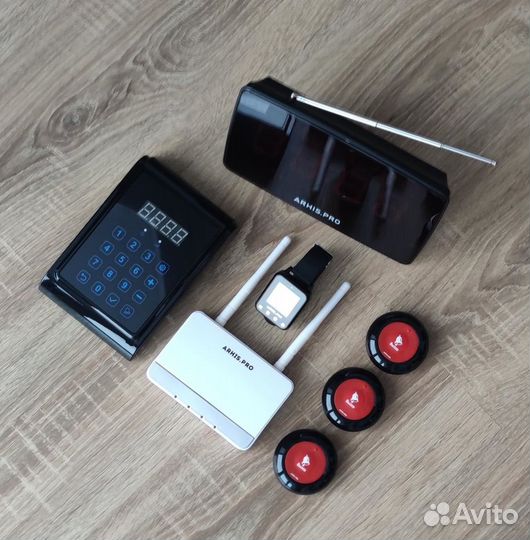 Кнопка вызова персонала, часы, табло, пуль, репите