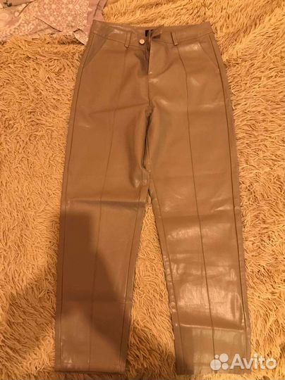 Брюки с эко кожи