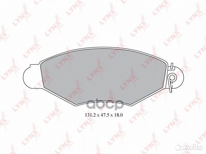 Колодки тормозные дисковые перед BD6309 LYN