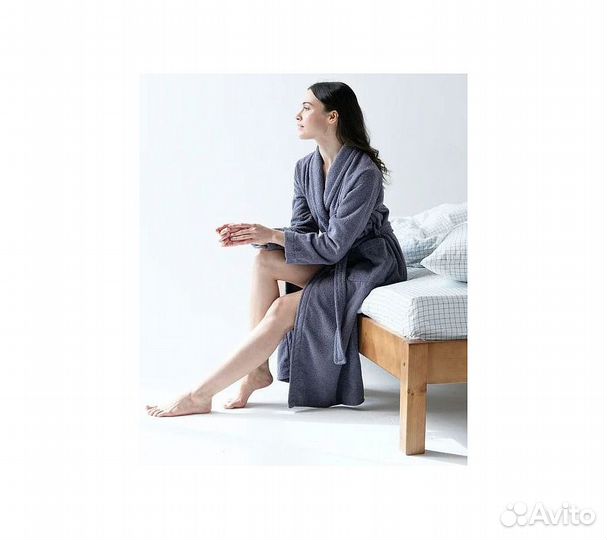 Халат махровый GoodNight 42-44 (S) серый