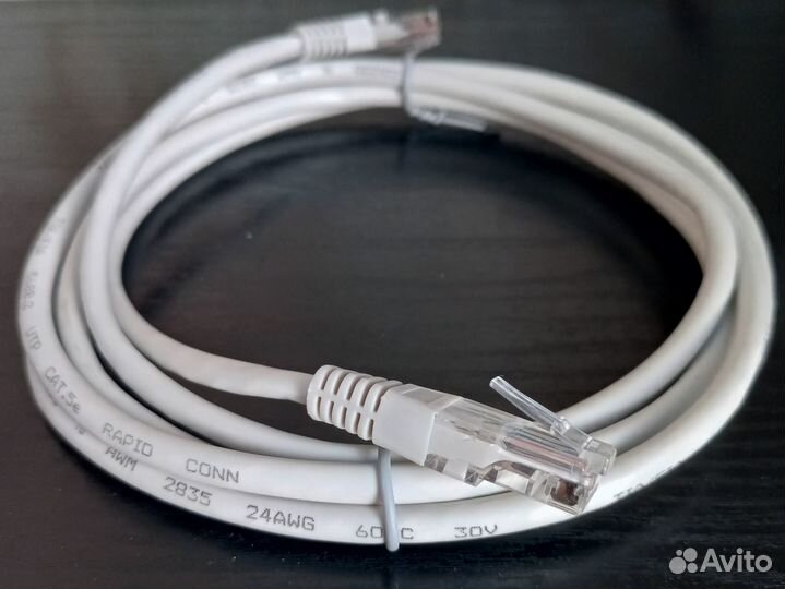 Интернет кабель патч корд 2,5м - 5м