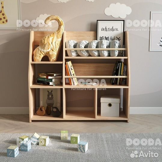 Стеллаж для книг и игрушек Bummi 5 Монтессори