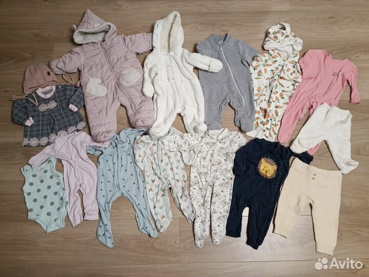 Вещи пакетом на девочку 62-68