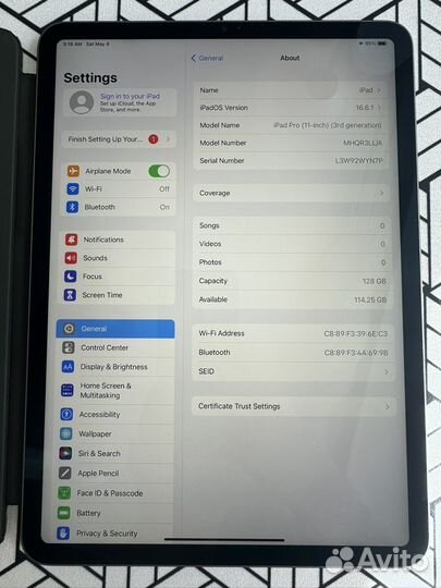 iPad Pro 11 inch 3 gen M1 chip