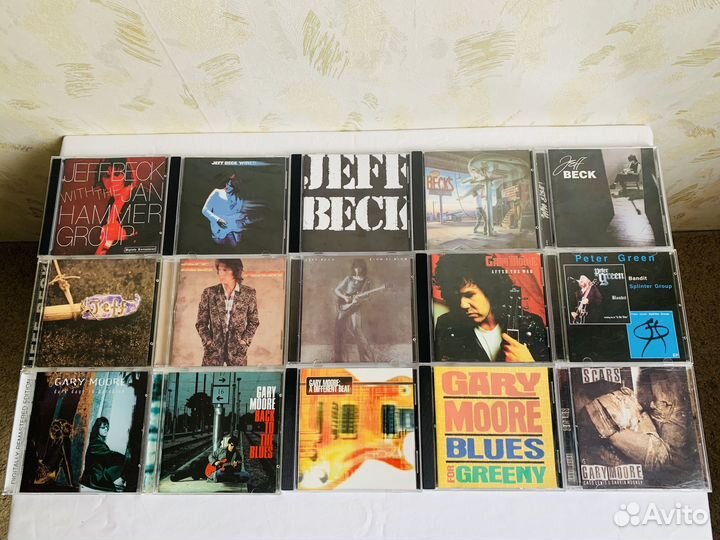 CD диски Santana Gary Moore Jeff Beck