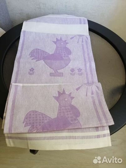 Скатерть лен СССР, полотенца, салфетки