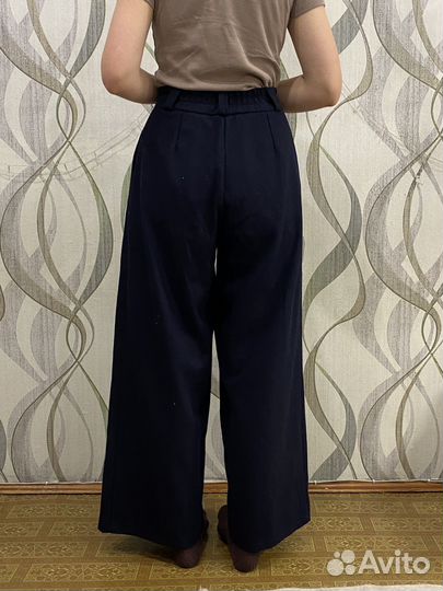 Шерстяные классические брюки широкие палаццо