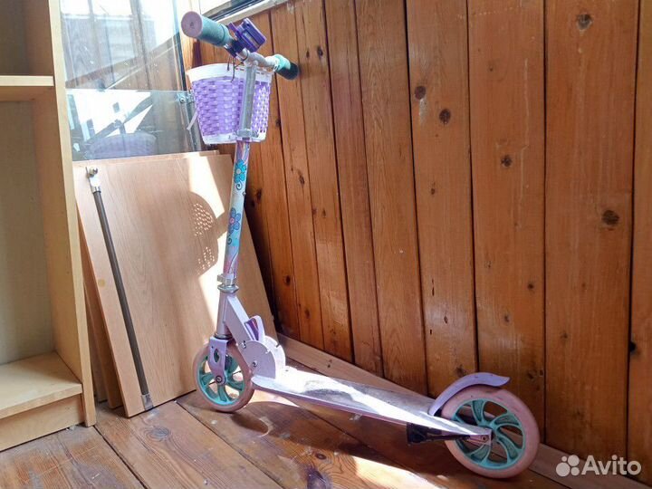 Самокат детский двухколесный для девочки бу