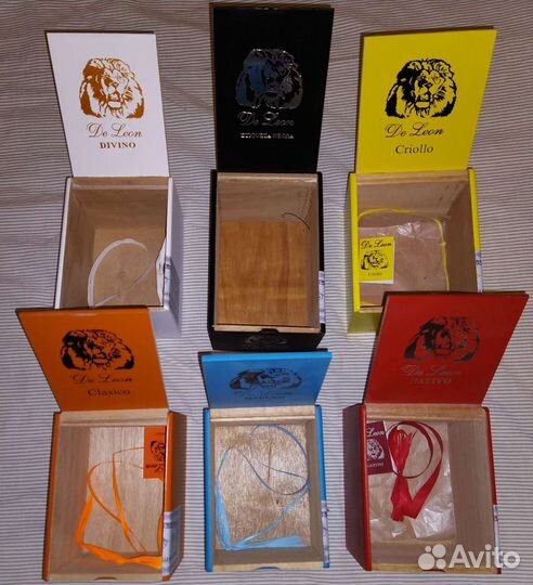 Коробки пустые De Leon сигарные Доминикана