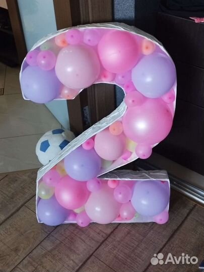 Декор на день рождения. форма для шаров 1*0,5м