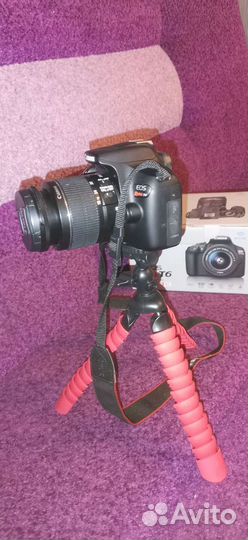 Зеркальный фотоаппарат Canon EOS T6