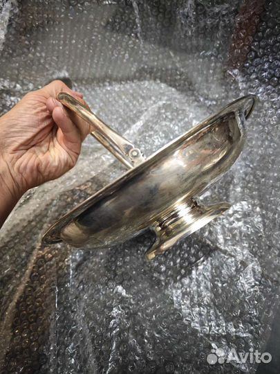 Конфетница Фруктоаница 84 проба серебро. 2 шт