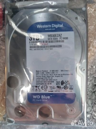 Жёсткий диск 3.5 WD Blue 3Tb