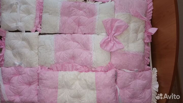 Бортики+простыня+одеяло+подушка