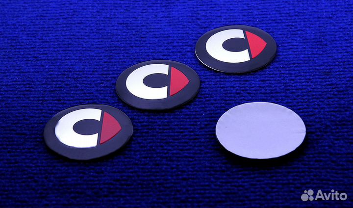 Комплект 3D наклеек на колпачки диска Смарт 56 мм