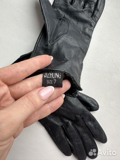 Перчатки женские кожаные 7.5 размер