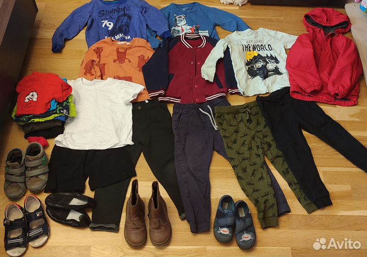 Детские вещи и обувь для мальчика 104