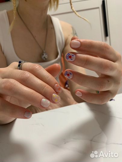 Маникюр, наращивание, гель лак, дизайны
