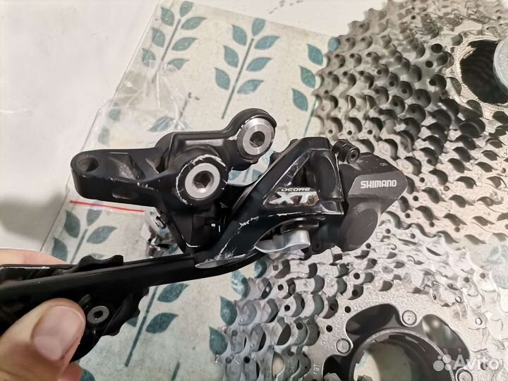 Кассета и переключатель Shimano XT/SLX