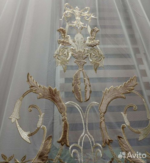 Тюль италия Панно из бархата на сетке Италия